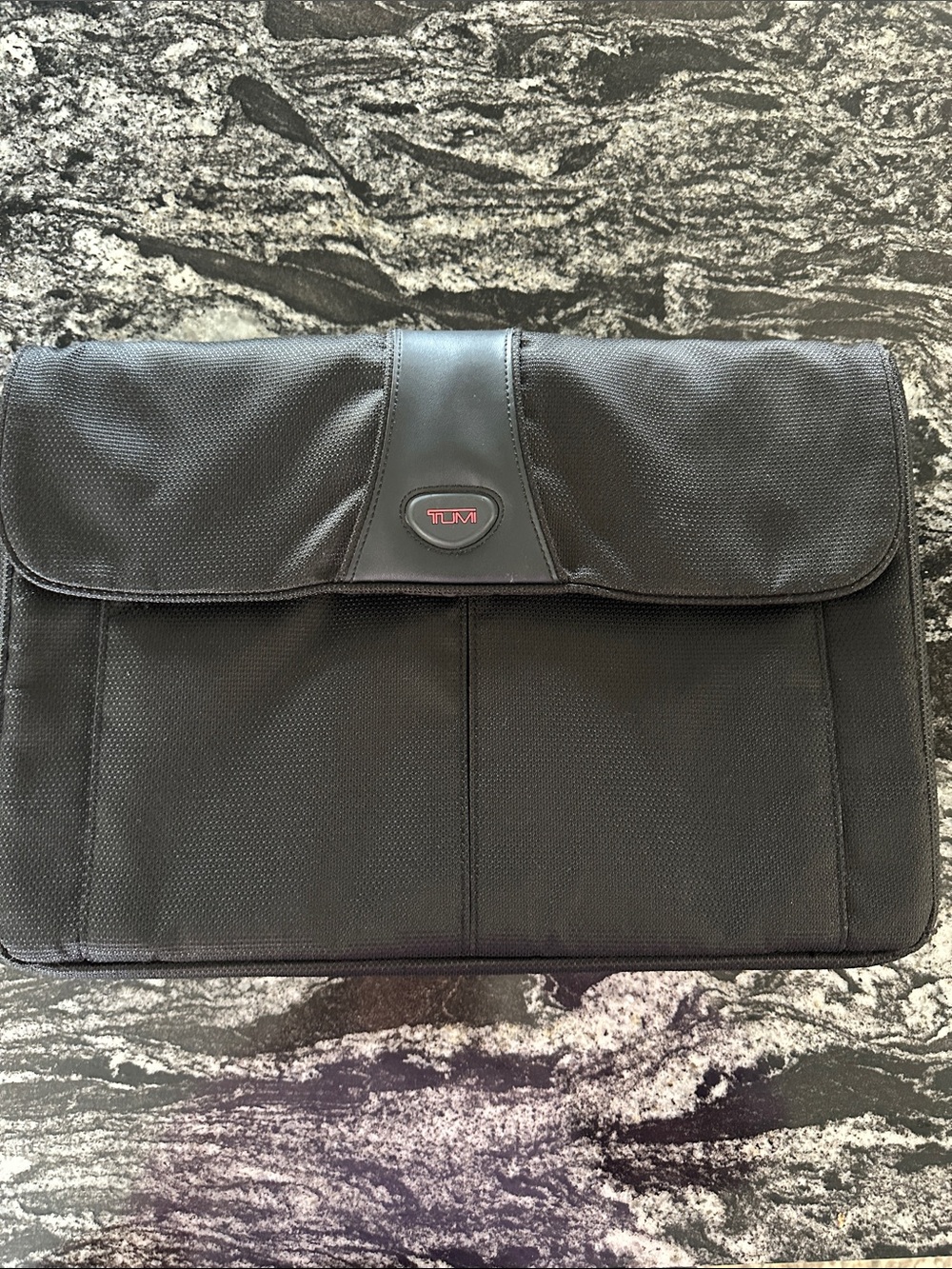 Tumi Black Laptop Document Sleeve with Front Flap